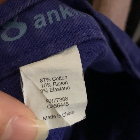 J. Crew Toothpick Ankle Jeans Electric Cobalt Blue Skinny Denim Cropped Size 28 - Picture 6 of 11